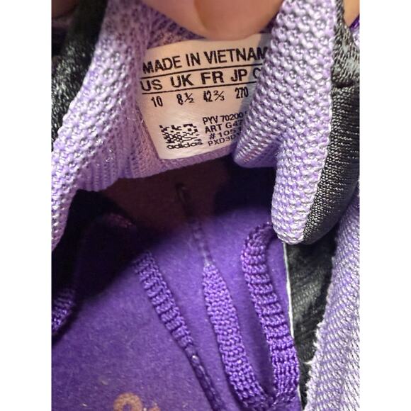 Adidas Women’s Size 10 Black Purple Athletic Running Sneakers Ortholite - Picture 10 of 11